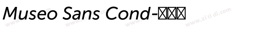 Museo Sans Cond字体转换